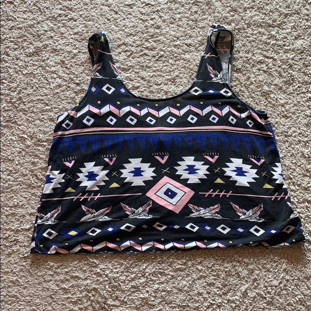 Tribal crop top